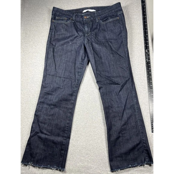 Joe's Jeans Womens icon muse dark Wash Denim Jeans Size 31‎ Raw Hem Stretch - Picture 1 of 8